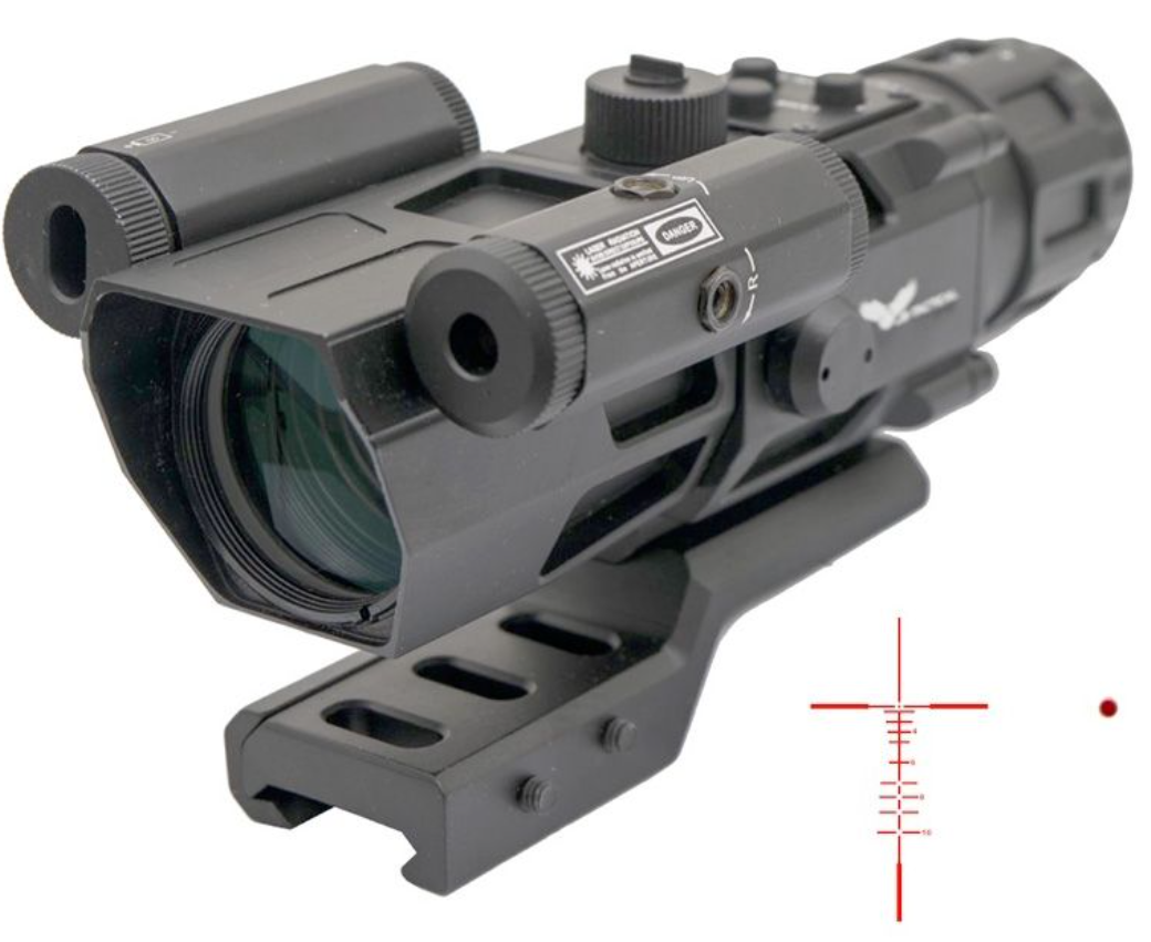 Js-Tacticla® Red Laser - Prismatic 4 x 32 Scope by Js-Tactical®