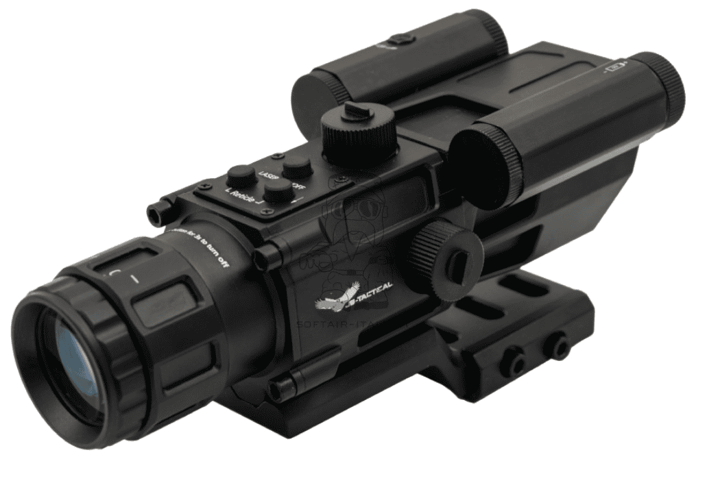 Js-Tacticla® Red Laser - Prismatic 4 x 32 Scope by Js-Tactical®