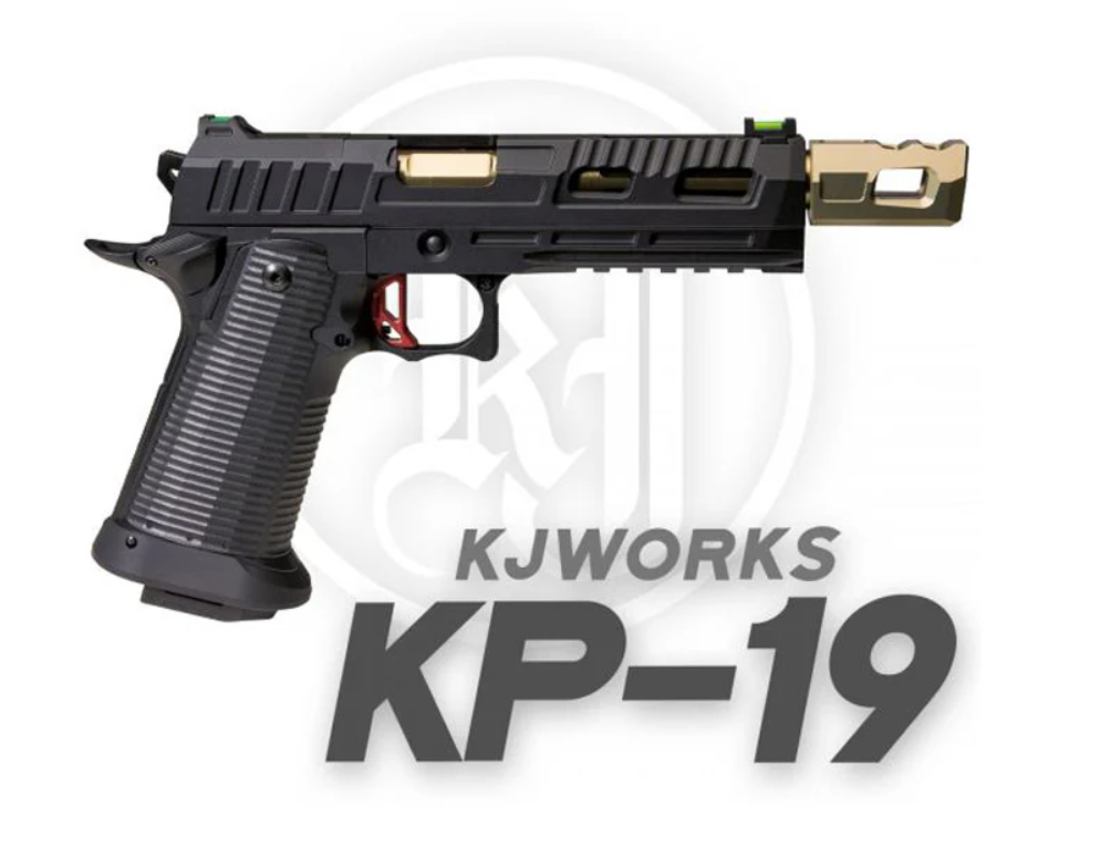 Kjw Hi-Capa KP-19 Optics Ready GBB Gas Blow Back Airsoft Pistol by Kjw