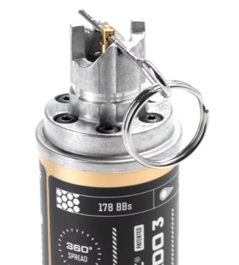 Krytac Tornado 3 Timer Frag Gas Airsoft Grenade 178bb by Krytac