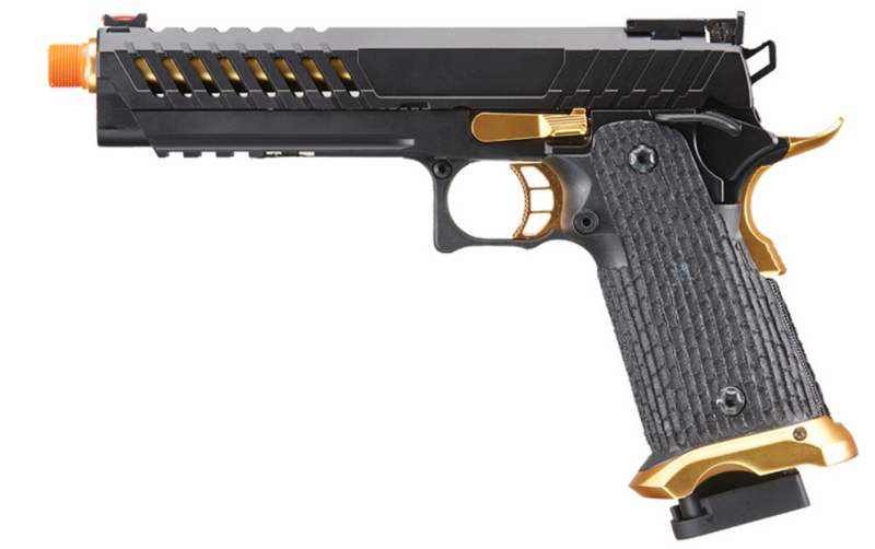 Lancer Tactical Knightshade Hi-Capa LTX6 Black - Gold GBB by Lancer Tactical