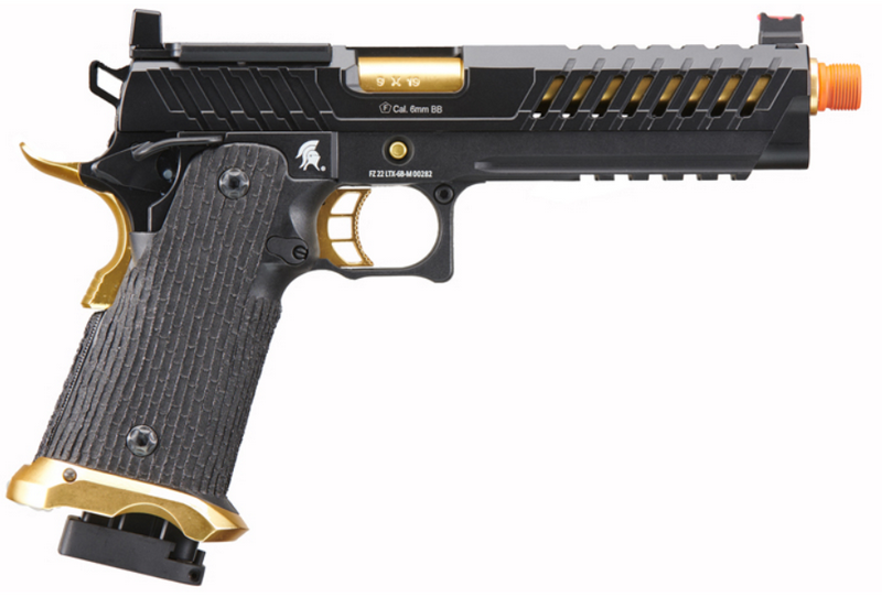 Lancer Tactical Knightshade Hi-Capa LTX6 Black - Gold GBB by Lancer Tactical
