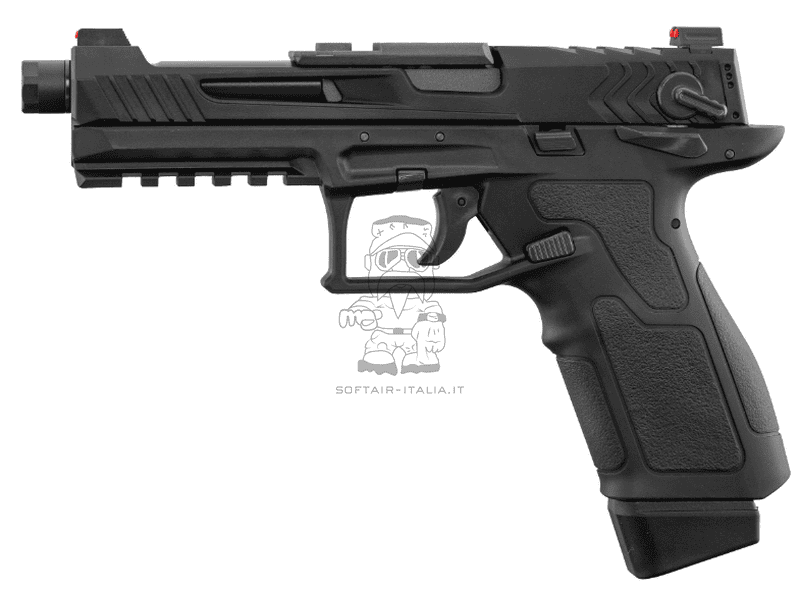 Lancer Tactical LTX Competition RMR Ready Metal Slide GBB Gas Blow Back Full Auto Airsoft Pistol by Lancer Tactical