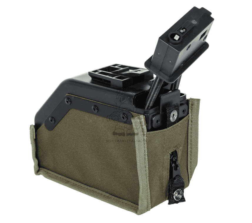 M249 SA-249 Sound Control & Auto 1500bb OD Box Magazine Specna Arms