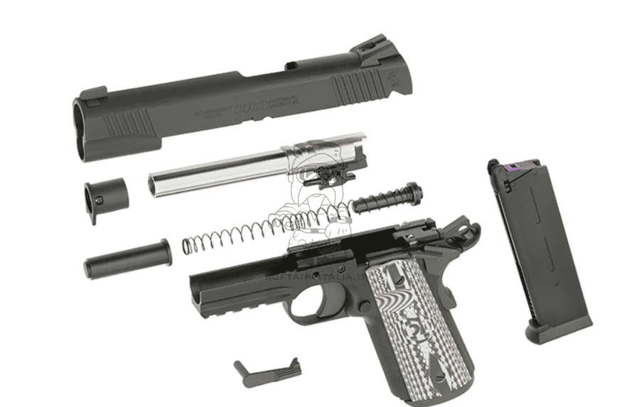 M45A1 Colt Licensed Full Metal GBB Gas Blow Back Airsoft Pistol Scritte e Loghi Originali by EGM > 8mm Pro Shop > Army Armament