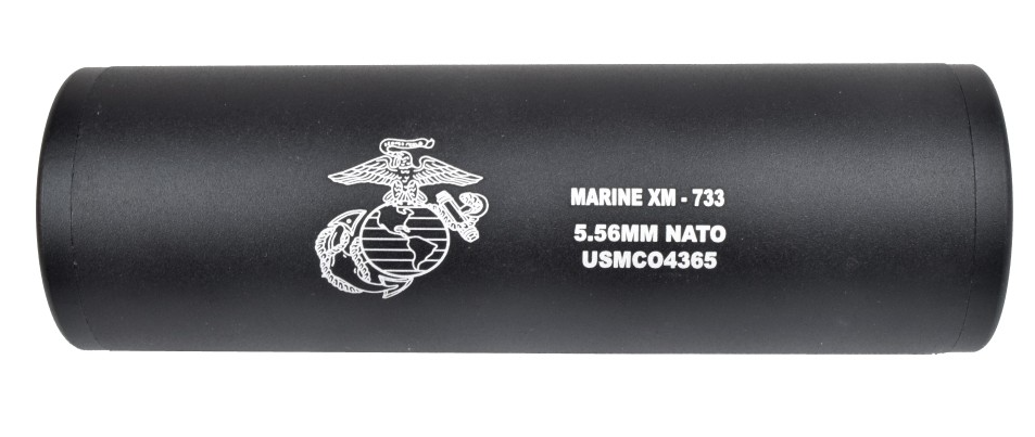 Silenziatore - Suppressor USMC Marine XM Universale Double Thread 110 x 35mm. by Cyma