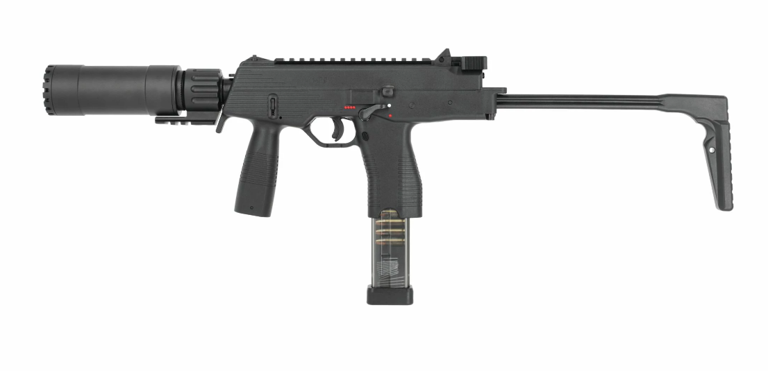 MARUYAMA MP-IX SMG Submachune Gun MP9 Type GBBR QD BT Style Silencer Tri-Lug by MARUYAMA