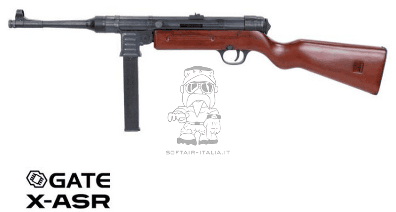 MP41 AEG Full Wood & Metal Gate X-ASR Mosfet SMG Submachine Gun by Specna Arms AGM