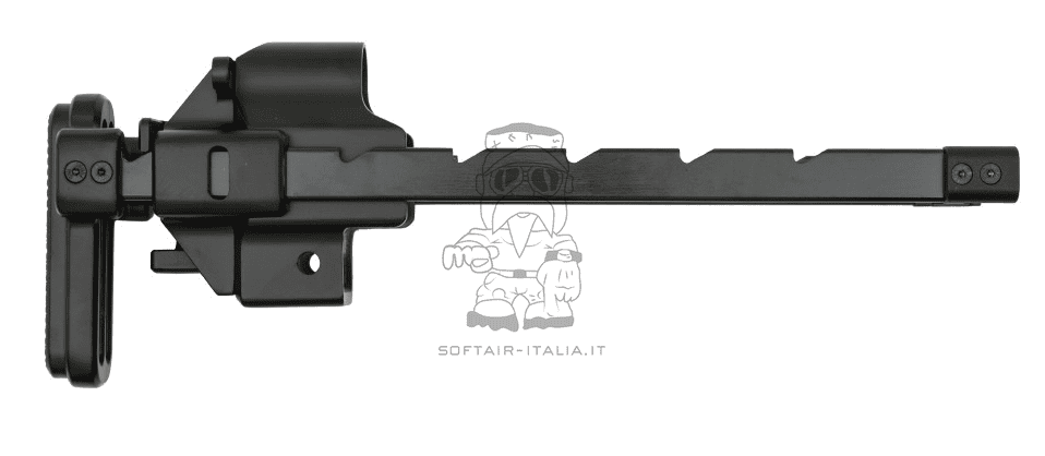 MP5 Calcio Retrattile Retractable Stock con Guide in Metallo by Snow Wolf