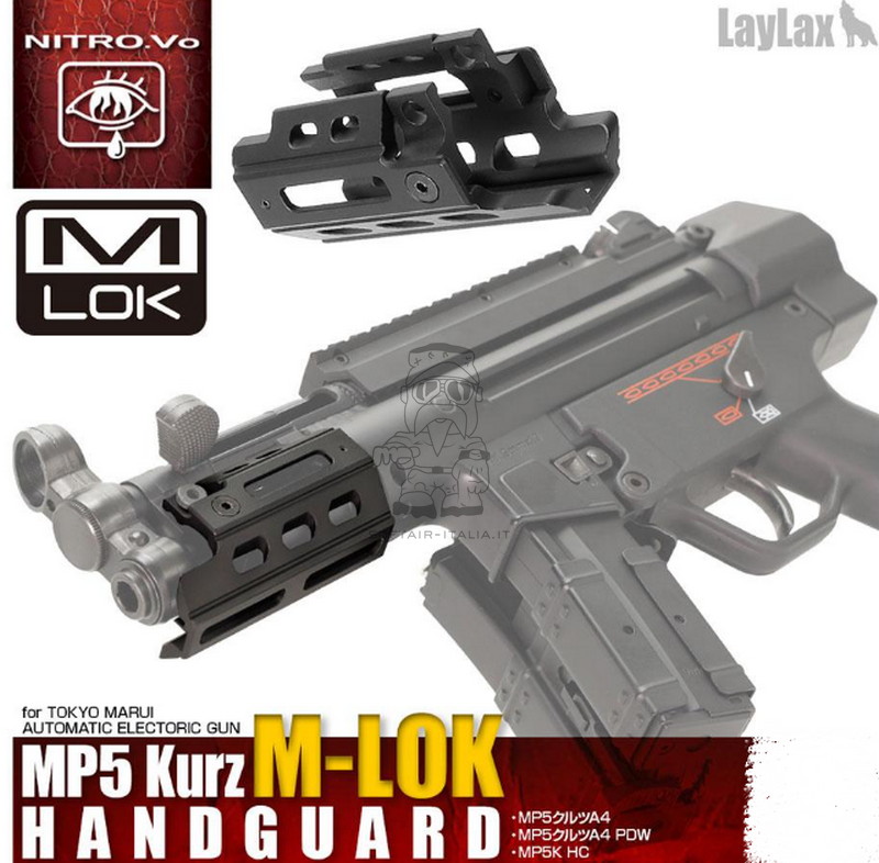 MP5 Kurz M-LOK Aluminum Handguard by NITRO.Vo - Laylax