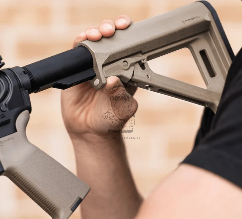 Magpul MOE RL Reversed Lever Tan Mil-Spec Carbine Stock Calcio Retrattile by Magpul