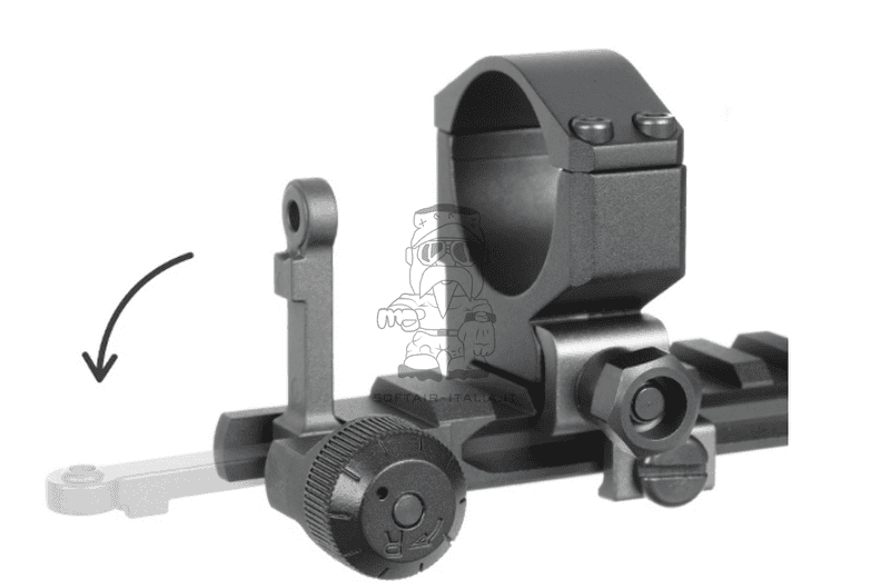 NADS Night Vision Adapter System 30mm (220mm) Scope Mount Ring Assembly KAC Style cal. 7,62 Replica by CGS