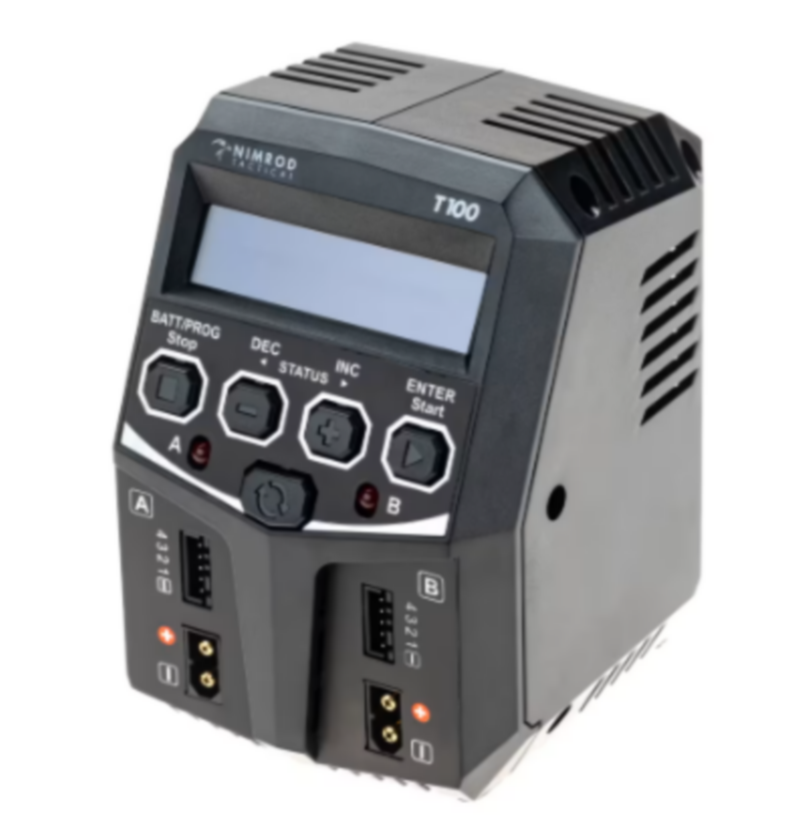 Nimrod Battery Charger T100 Multi-Chemistry Dual Battery Charger by Nimrod Tactical