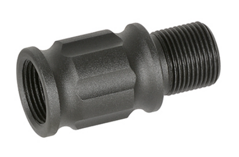 Outer Barrel Extension 14mm CCW x 26mm Finned Version Prolunga Volata by Slong Airsoft