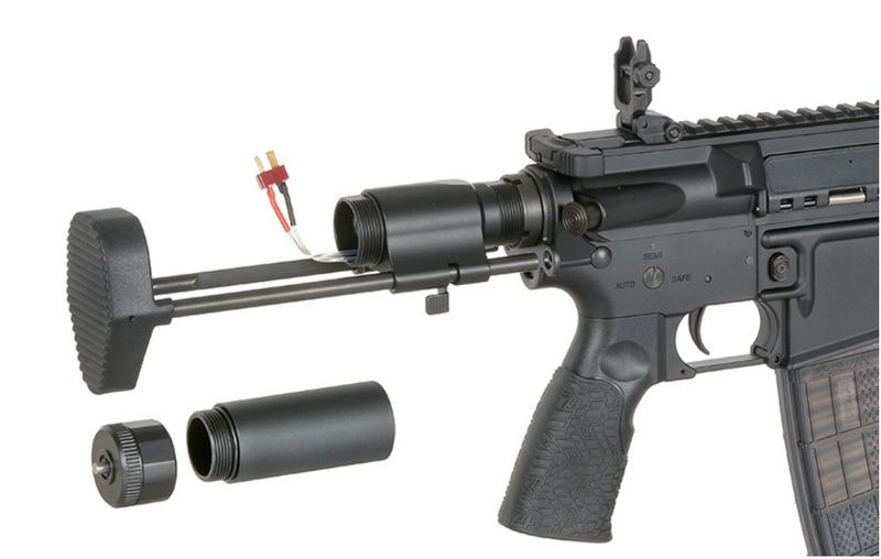 PDW SBR Daniel Defense DDM4 Mosfet Black Version AEG by Cyma Platinum EMG