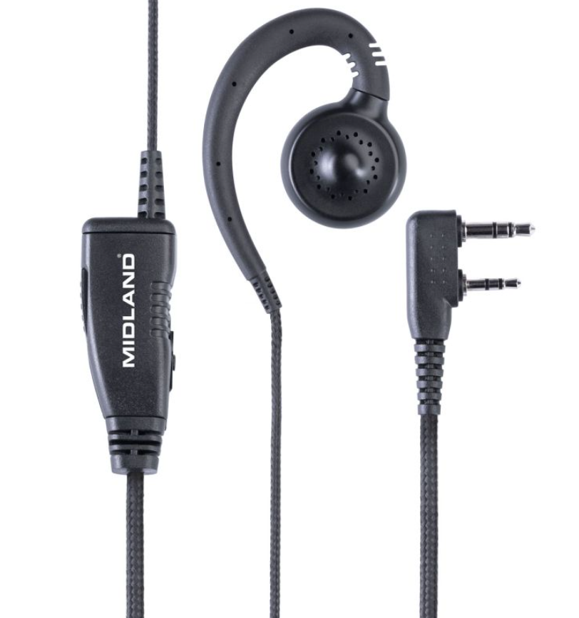 PTT MA29-LK Microfono Auricolare Kenwood Type 2 Pin C1670 Secure TX by Midland®