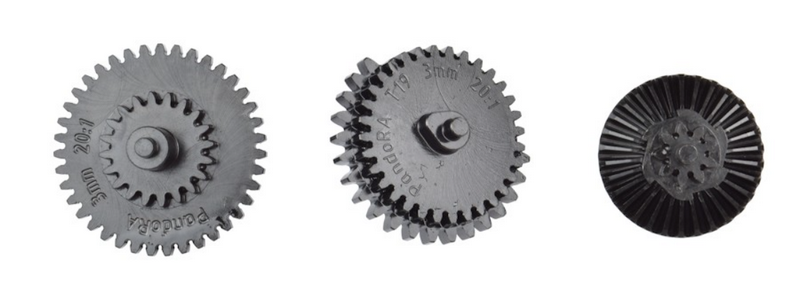 Pandora SR25 - GR25 AEG 7,62 Steel Gear Set Ingranaggi in Acciaio CNC by RetroArms