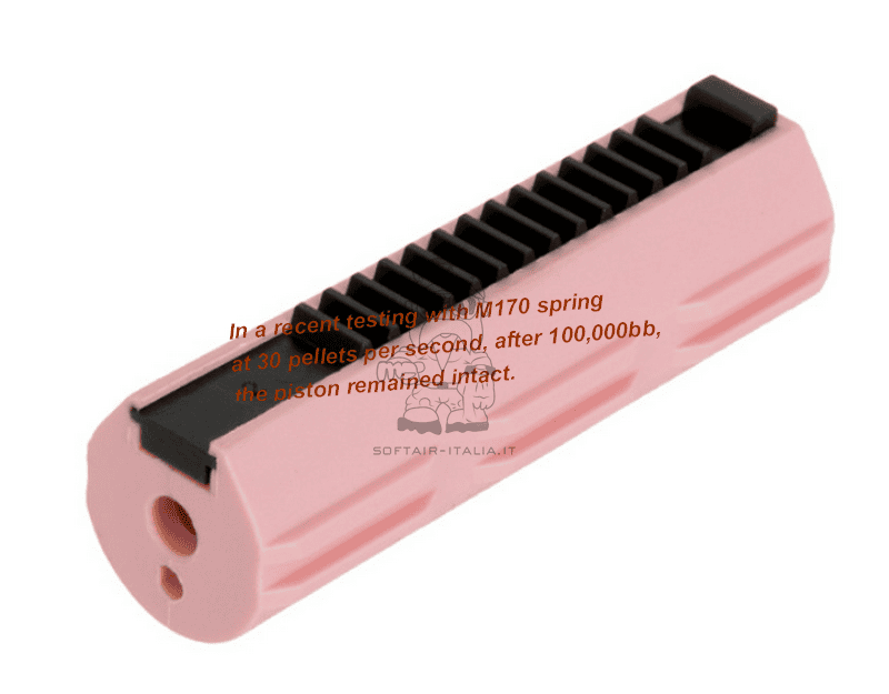Pistone High Speed 14 Denti Rinforzato con Cremagliera in Acciaio By Slong Airsoft