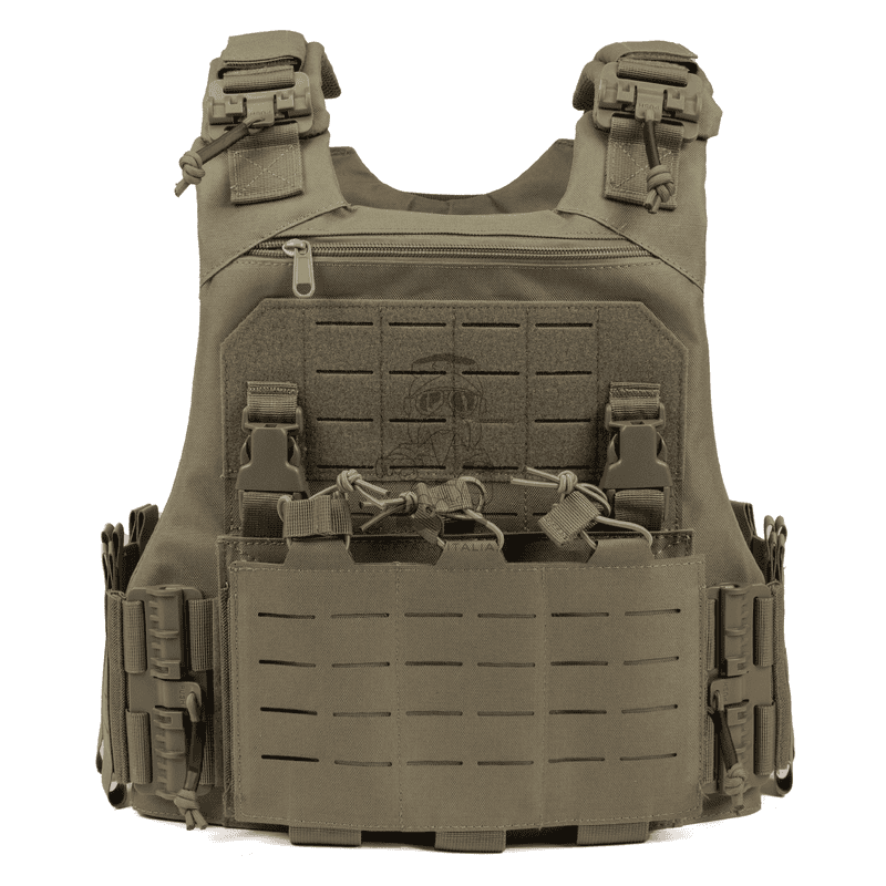 Plate Carrier QR Quick Release System MOLLE Cuv Vest 900D RG Ranger Green by SixxMM
