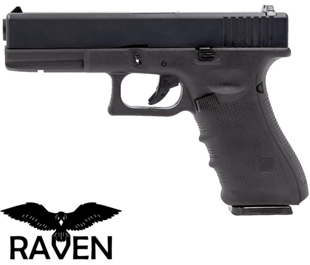 RAVEN G17 Gen 4 Type EU17 Aluminum Slide GBB Gas Blow Back Airsoft Pistol by Raven