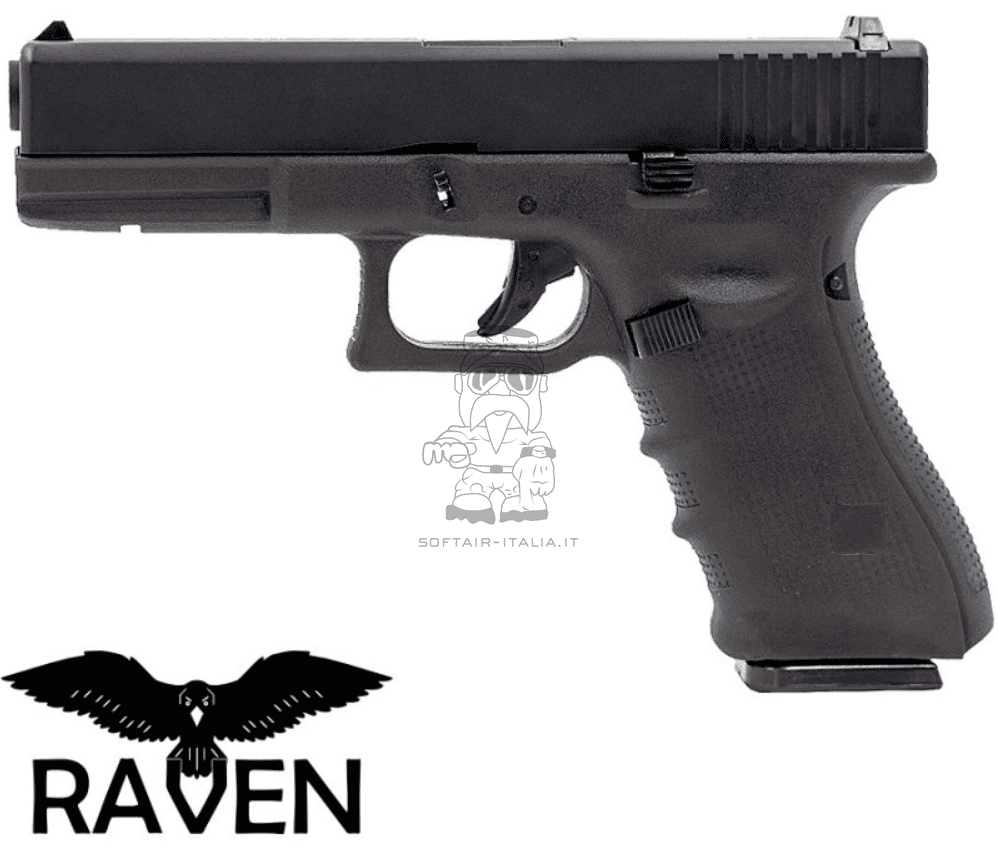 RAVEN G17 Gen 4 Type EU17 Aluminum Slide GBB Gas Blow Back Airsoft Pistol by Raven