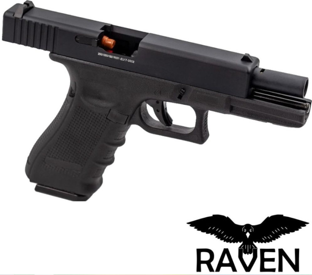 RAVEN G17 Gen 4 Type EU17 Aluminum Slide GBB Gas Blow Back Airsoft Pistol by Raven
