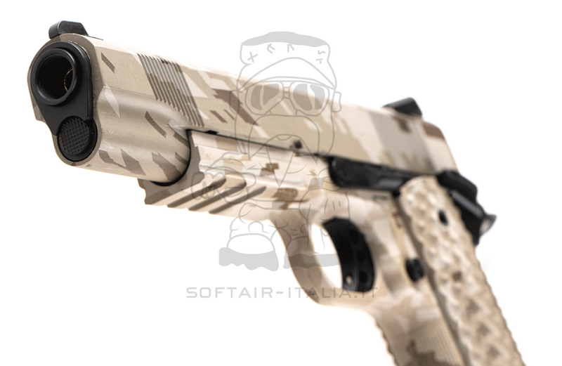 Raven MEU 1911 Railed Full Metal Hydro Digital Desert GBB Gas Blow Back by Raven