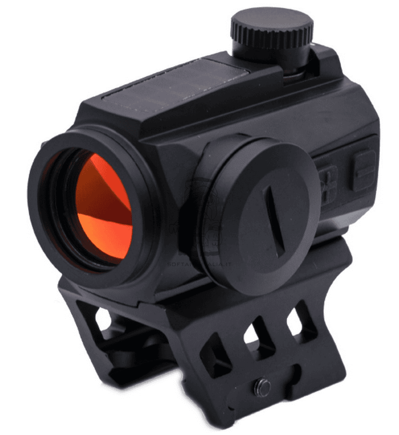 Red Dot Solar Energy Back Up 2 MOA 1 x 20 Shock - Dust & Fog Proof by Js-Tactical