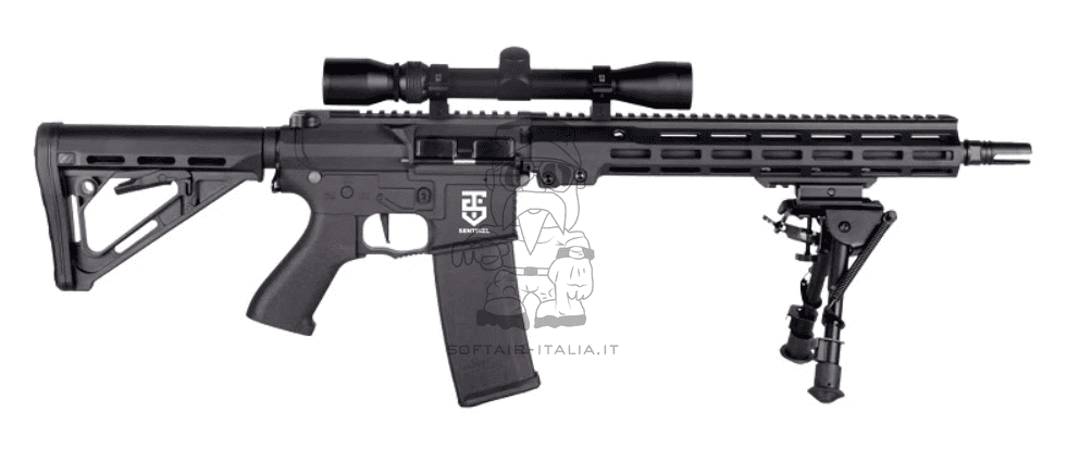 Rossi M4 Sentinel Sniper DMR Upsilon 12" ETU Custom AEG by Rossi Airsoft