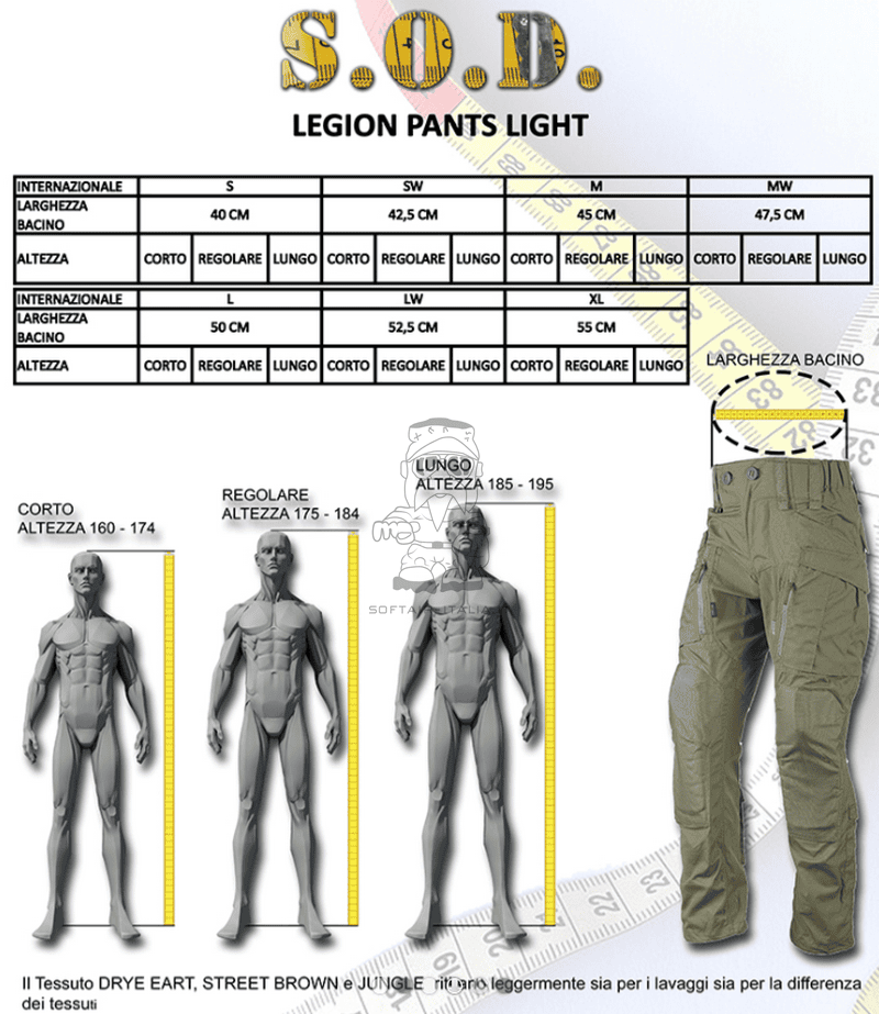 S.O.D. Gear Legion Pants Light Woodland Regular by S.O.D. Gear