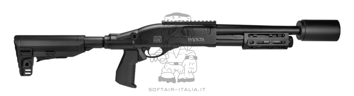 Secutor Arms Velites Invicta G-IX w.Suppressor Gas Shotgun 3 Barrels & 3 to 6bb Shot by Secutor Arms