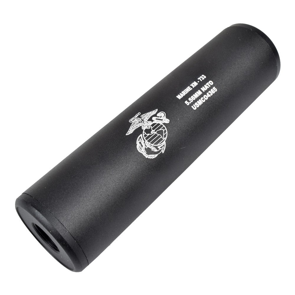 Silenziatore - Suppressor USMC Marine XM Universale Double Thread 130 x 35mm. by Cyma