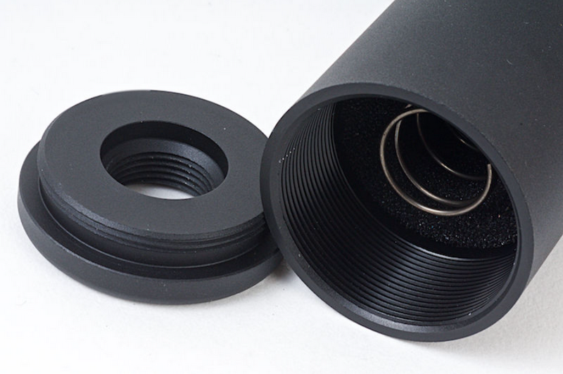 Silenziatore 190 x 35mm. Suppressor 14mm CW - CCW Barrel Extension by GK Tactical