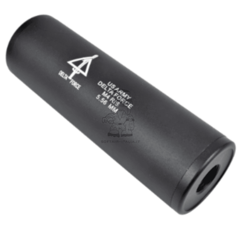 Silenziatore - Suppressor Delta Force Universale Double Thread 110 x 35mm by Cyma