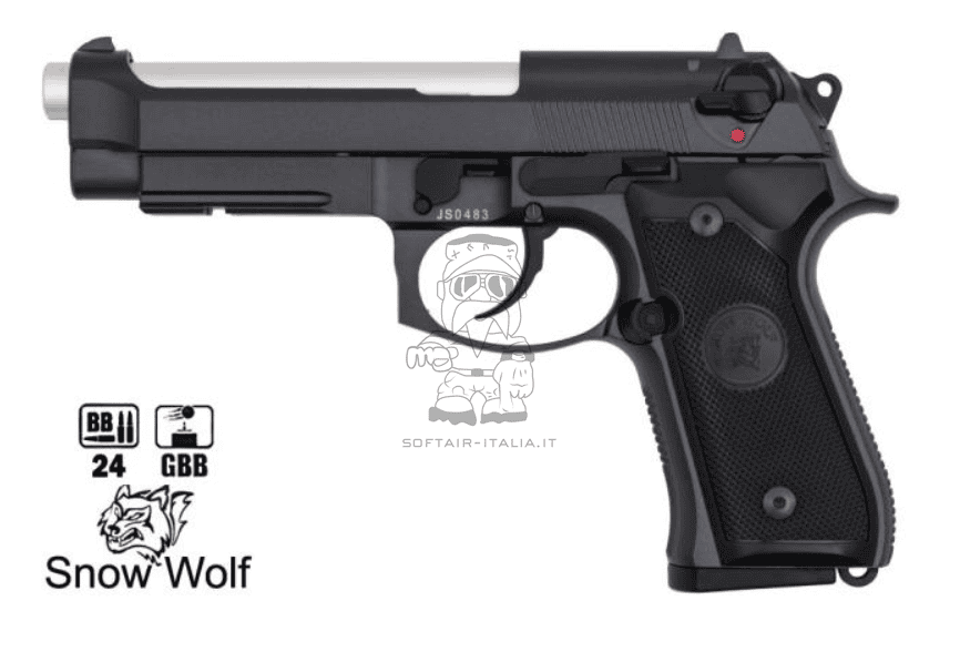 Snow Wolf® M96A1 Full Metal GBB Chrome Barrel Canna Cromata by Snow Wolf®