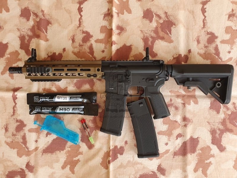 Specna Arms BLDC™ M4 - AR15 SA-P29™ Prime 10.5inch Æther™ Chaos Bronze Crane Stock by Specna Arms
