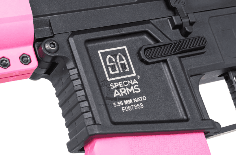 Specna Arms Pink SA-F04-RL Flex™ Gen.2 BLDC™ Brushless Motor HAL ETU™ Light Ops Stock by Specna Arms