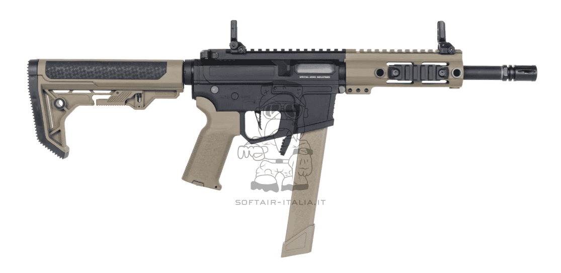 Specna Arms SA-FX01 FLEX™ Gen.2 HAL ETU 9x19mm Half Tan Light OPS AEG Carbine by Specna Arms
