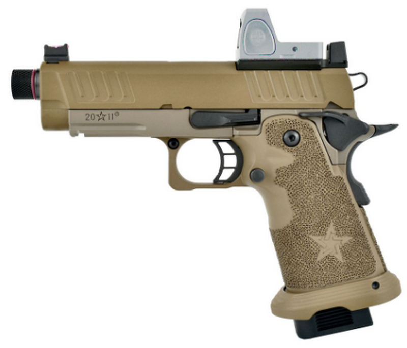 Staccato C2-DX 2011-OC CNC Metal Slide RMR Tan Version GBB Airsoft Pistol by EMG > Army Armament