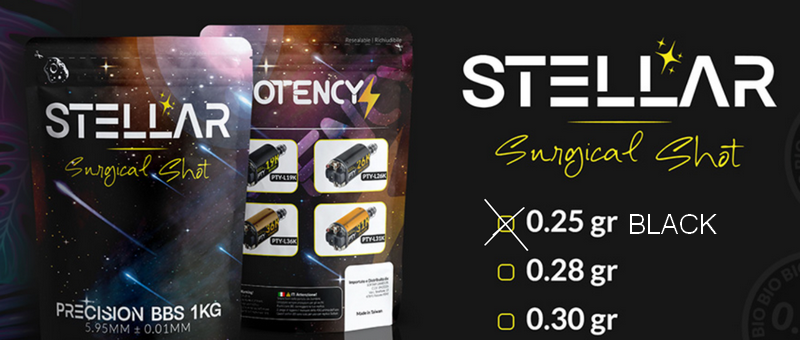 Stellar bb-Pallini Surgical Shot BIO Black 0,25gr. by Potency