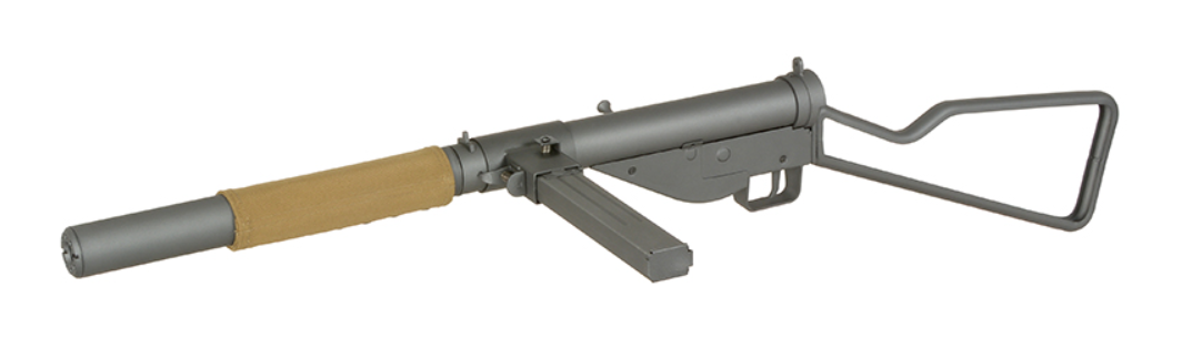 Sten SOE S MK2 Full Steel Skeleton Loop Stock Grey Version AEG by AGM