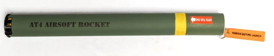 Stingray AT4 S2 Rockets Red Marking 90m Airsoft 4pcs Orange Head by Stingray Airsoft