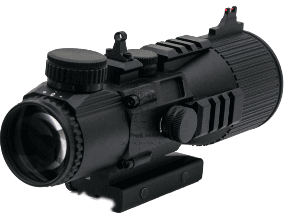 Tactical Scope 5 x 50 Acog Type Shock - Dust & Fog Proof Ottica Fissa 5x by Js Tactical