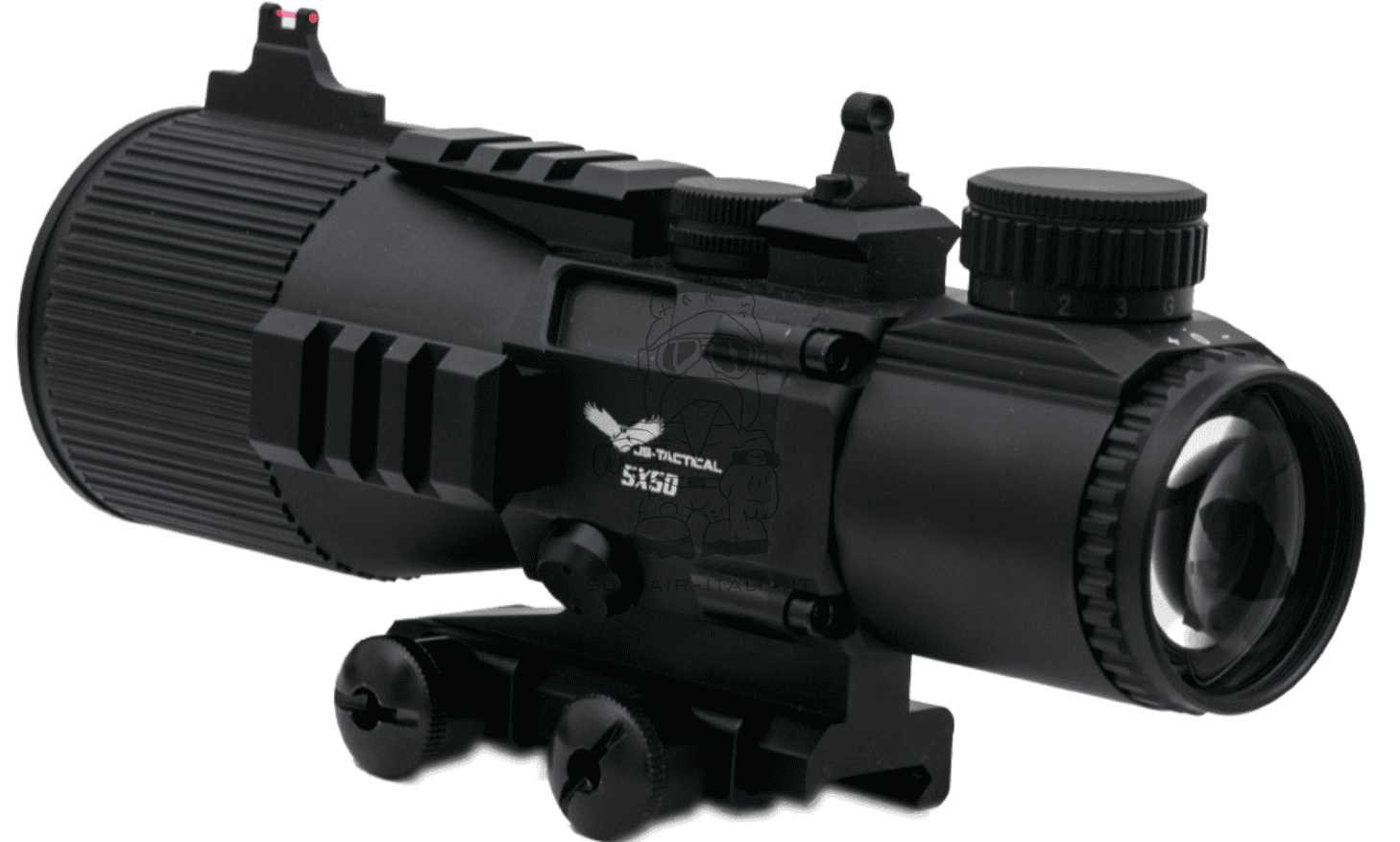 Tactical Scope 5 x 50 Acog Type Shock - Dust & Fog Proof Ottica Fissa 5x by Js Tactical