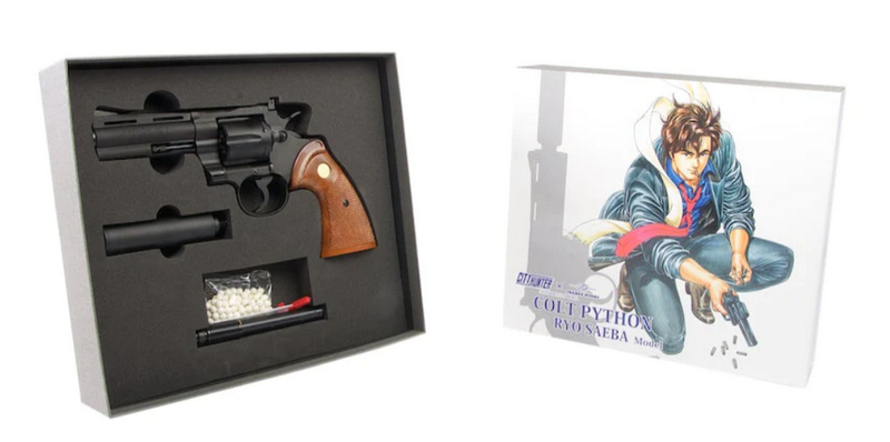 Tanaka RYO SAEBA X City Hunter Python R-Model 4inch Heavy Weight Gas Revolver by Tanaka