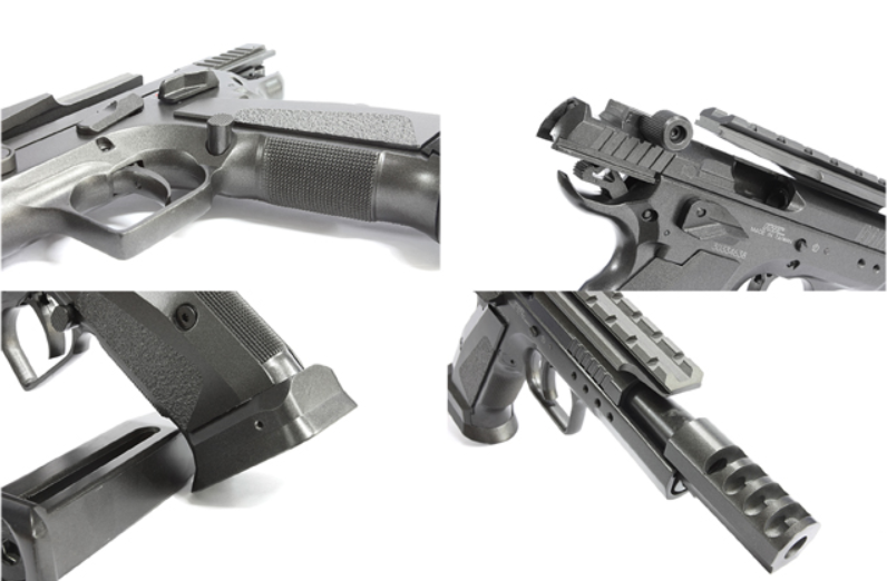 Tanfoglio Gold Custom Type ? Co2 CZ75 Competition IPSC Full Metal Airsoft Pistol Based on Primordial Airsoft Tanfoglio by KWC