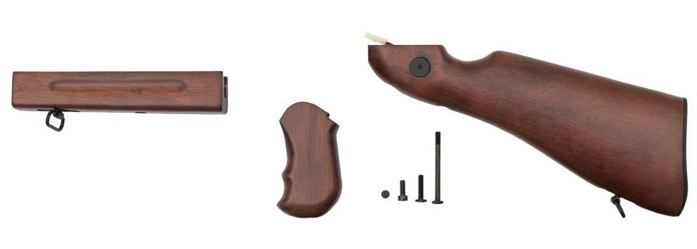 Thompson M1A1 Military AEG Complete Wood Set Kit in Legno by Snow Wolf