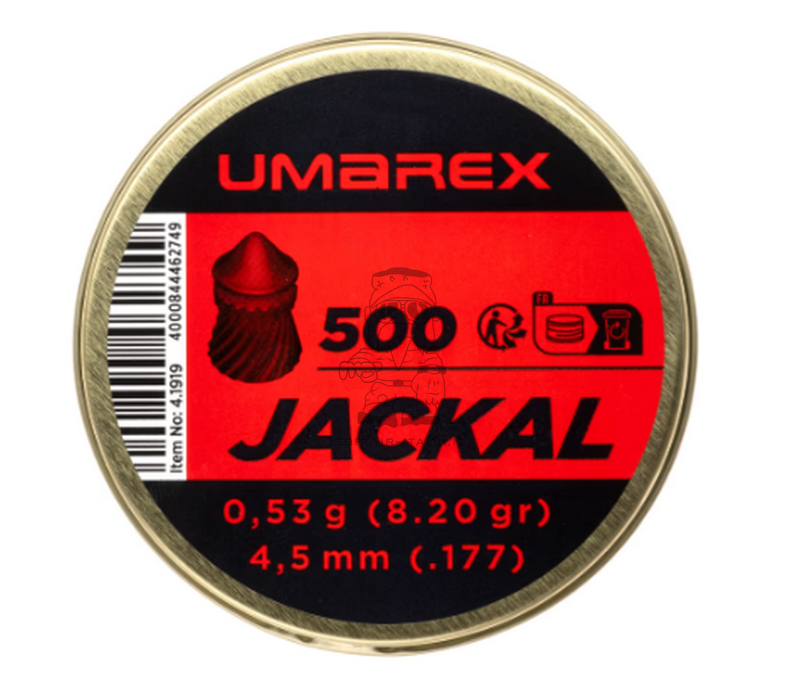Umarex 4.5mm (.177) Jackal Pointed Pellets 0.53gr 500rds Piombini by Umarex