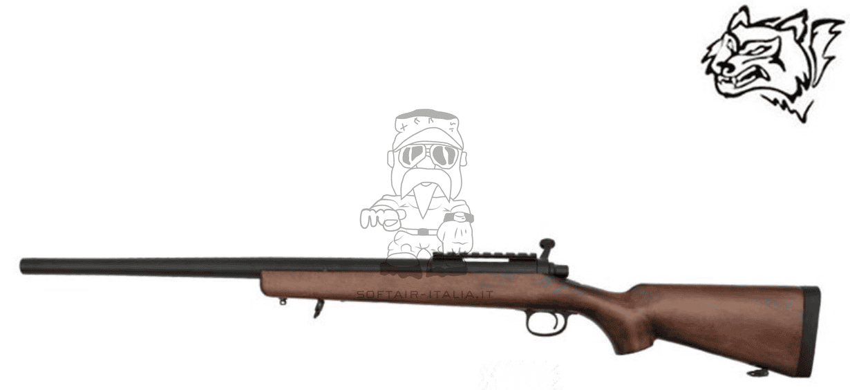 VSR-10 Full Wood & Metal Sniper Spring Bolt Action Rifle a Molla by Snow Wolf