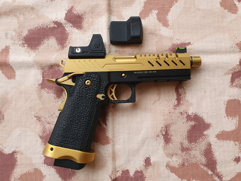 Vorsk Hi-Capa 4.3 Gold BDS Dot Sight Version GBB Gas Blow Back by Vorsk